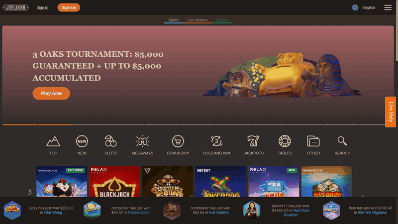 Gambling enterprise Joy