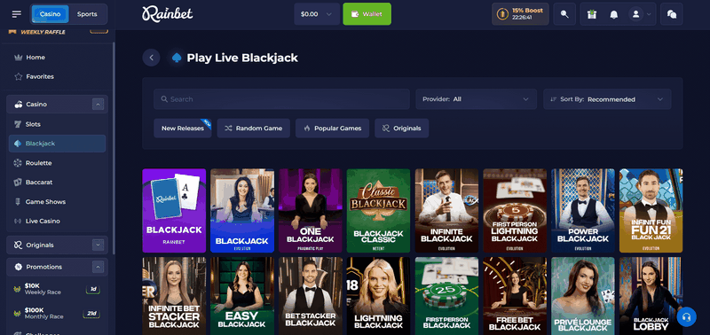 Rainbet Casino Site on Social Media Site